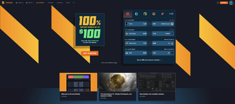 Rivalry Esports Betting Site Review